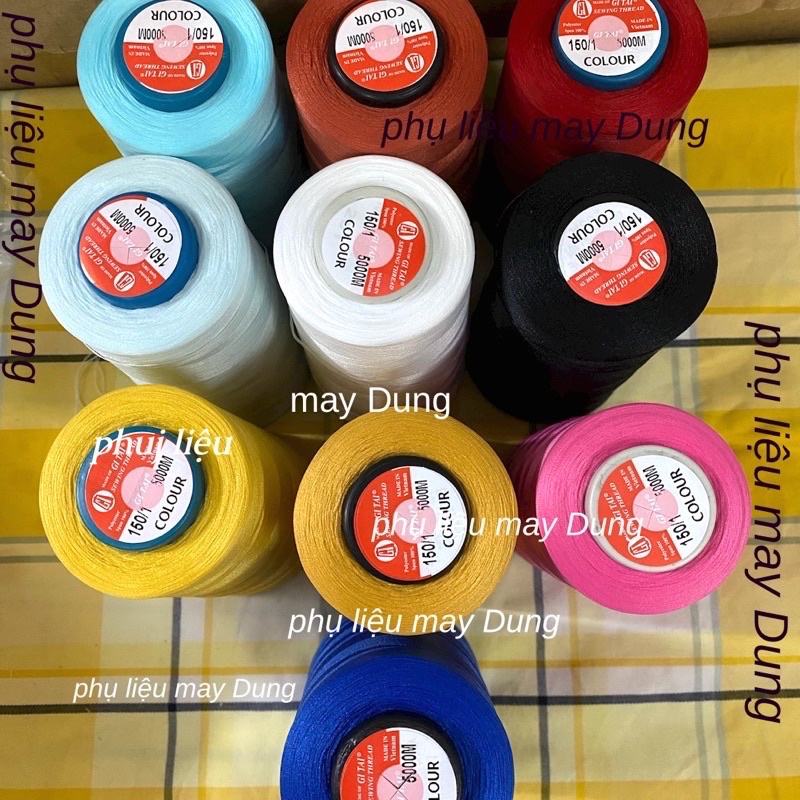 Chỉ tơ vắt sổ ống 5000m