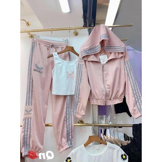Set bộ gió lụa Adidas xuất xịn [hàng y hình]