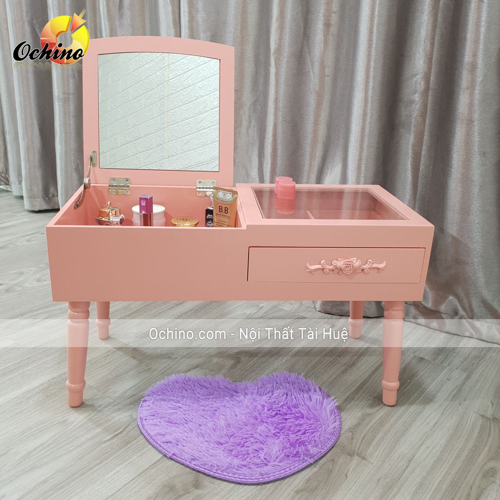 ☁✺Bàn Trang Điểm Mini, Ngồi Bệt, Hàn Quốc, Giá Rẻ, Nhỏ Xinh, Nhập khẩu Nguyên Chiếc (Sẵn hàng)