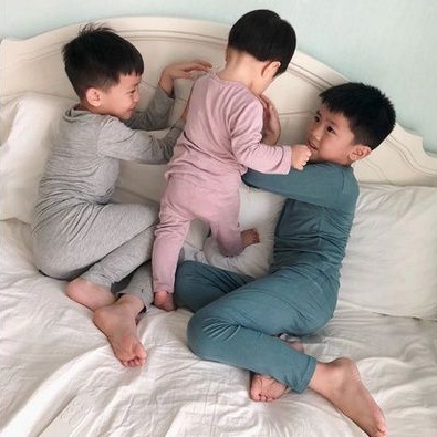 [Màu 1-6]- Bộ Đồ Dài Tay Thun Lạnh Cạp Cao MINKYMOM QUẢNG CHÂU Chống Muỗi Mặc Mùa Mưa