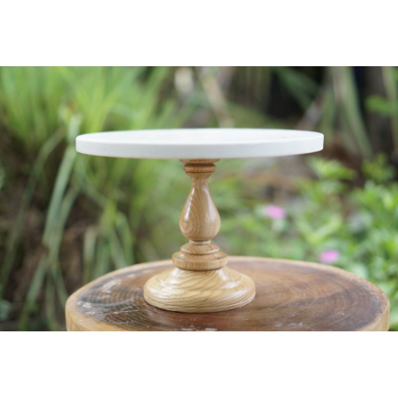 Cakestand - chân đế bánh kem,đồ decor - gỗ ash (tần bì)