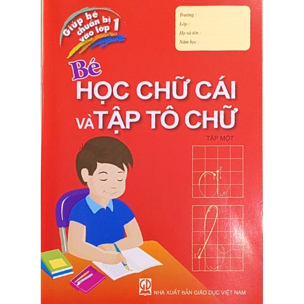 Sách - Bé học chữ cái và tập tô chữ - Vũ Duy Phương