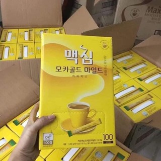 CAFE HOÀ TAN MAXIM HÀN QUỐC 100 GÓI/ 1 HỘP