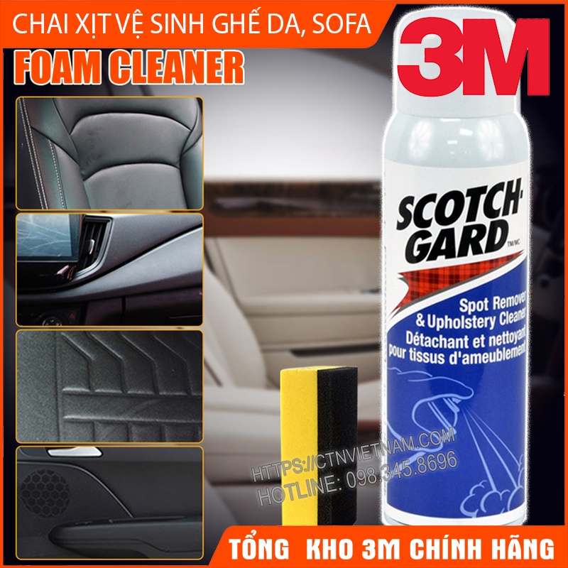 Chai Xịt Vệ Sinh Sofa, Vệ Sinh Ghế Da, Ghế Nỉ Tại Nhà 3M Scotchgard Spot Remover