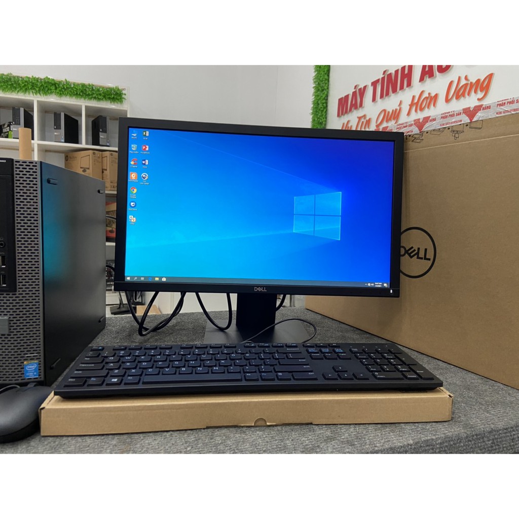 Bộ máy tính để bàn đồng bộ Dell optiplex 390 ( Core i3 / 4G / 500G ) Dell 18.5 Wide - Led