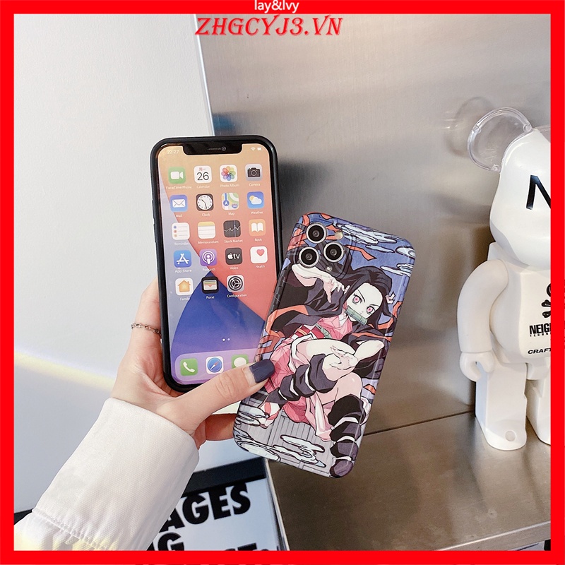 Ốp Điện Thoại Silicon Mềm Họa Tiết Nezuko Hoạt Hình Cho IPhone 7/8 Plus XS XR XSmax 11/12/13 Pro Max