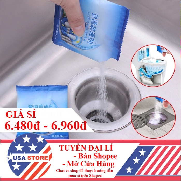 (Video Review) Gói Tẩy Rửa Sạch Vệ Sinh Đường ỐNG CỐNG RENEW - Làm Tan Cặn Bẩn, Rác Thông Tắc Bồn Cầu Toilet, Rửa Bát
