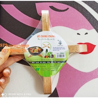Rế chong chóng 09841 Gỗ Đức Thành - Rế lót nồi hình chong chóng Gỗ Đức Thành