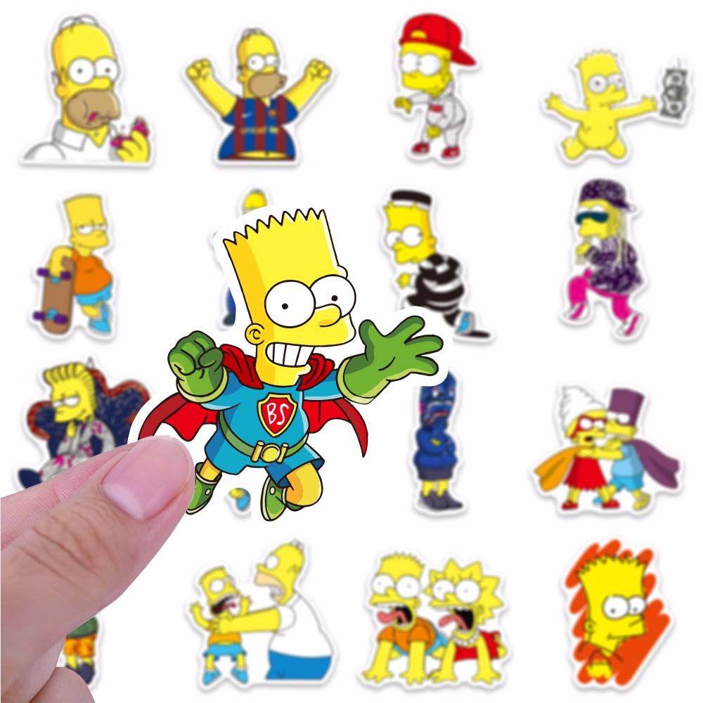 Nhãn Dán Trang Trí Hình Nhân Vật Hoạt Hình Simpson