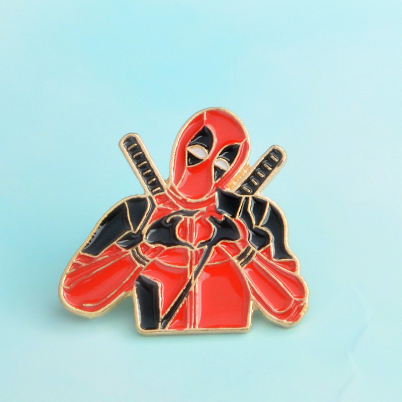 Ghim Cài Áo Trang Trí Ba Lô Hình Deadpool &quot;I Heart You&quot; Làm Quà Tặng Tuyệt Vời