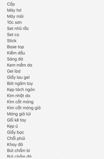 Full set nail học và làm (Có HD cho các bạn chưa biết)