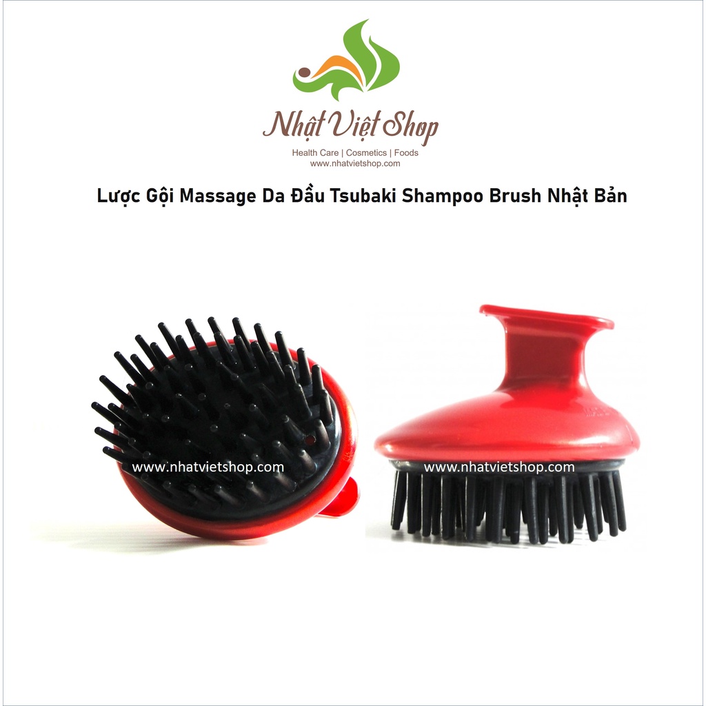 Lược Gội Massage Da Đầu Tsubaki Shampoo Brush Nhật Bản