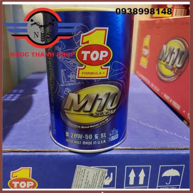 Nhớt dầu xe máy Top 1 USA 20w50 1lít TNT15 GZ125 GZ150 GN125 EN125 HJ125 GN250 La250 Rebel250 YB125 Wave Dream -NTS