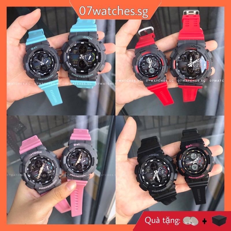[watches.sg] DH Thể Thao Nam Nữ phối màu 140 GA Hot