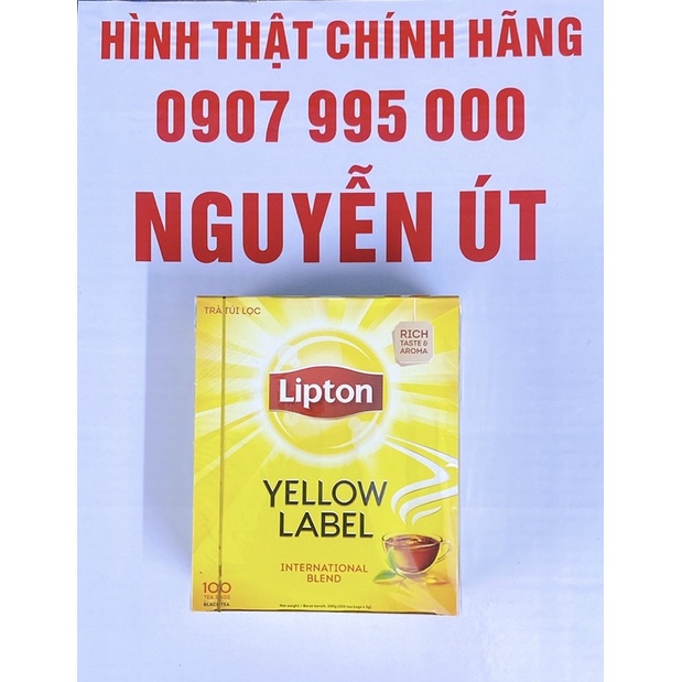 Trà lipton nhãn vàng 100 gói x 2g