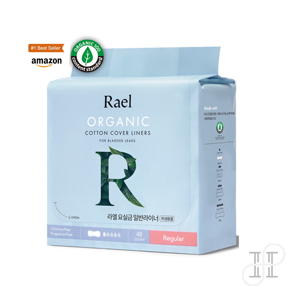 Rael Organic Cotton Incontinence Pads Liners I Người lớn Tã lót I Incontinence Liner