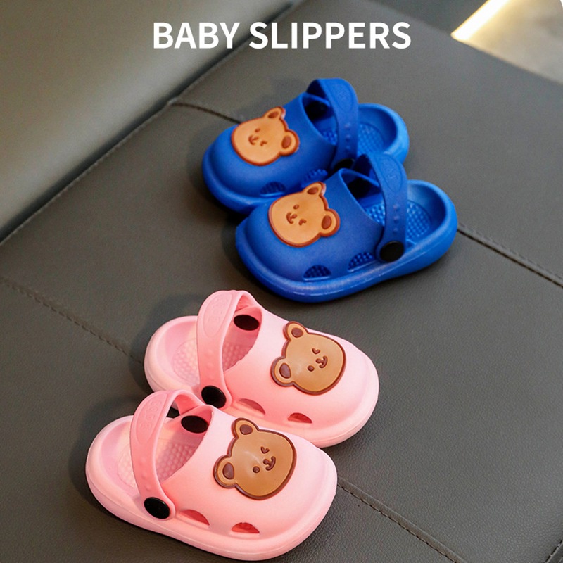 Dép Quai Ngang Hình Gấu Dễ Thương Cho Bé