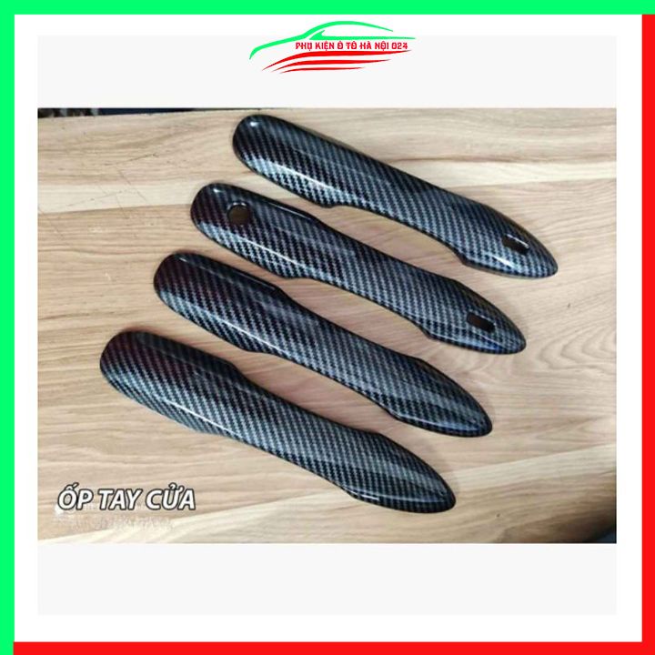 Ốp tay hõm Corolla Cross 2020-2023 vân Carbon chống trầy bảo vệ cửa xe ô tô
