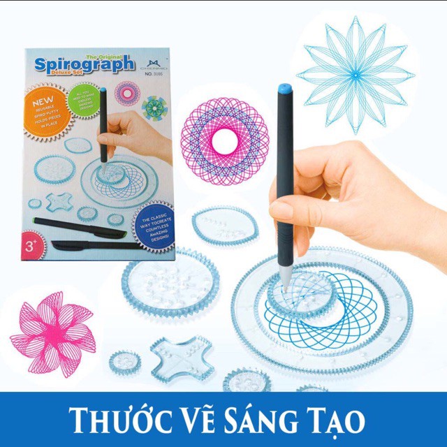 Bộ thước vẽ sáng tạo SPIROGRAPH No:2143