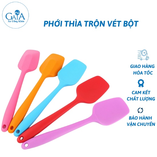 Phới Thìa Lớn 28cm Dùng Làm Bánh Nấu Bếp Bằng Silicon Đúc Nguyên Khối