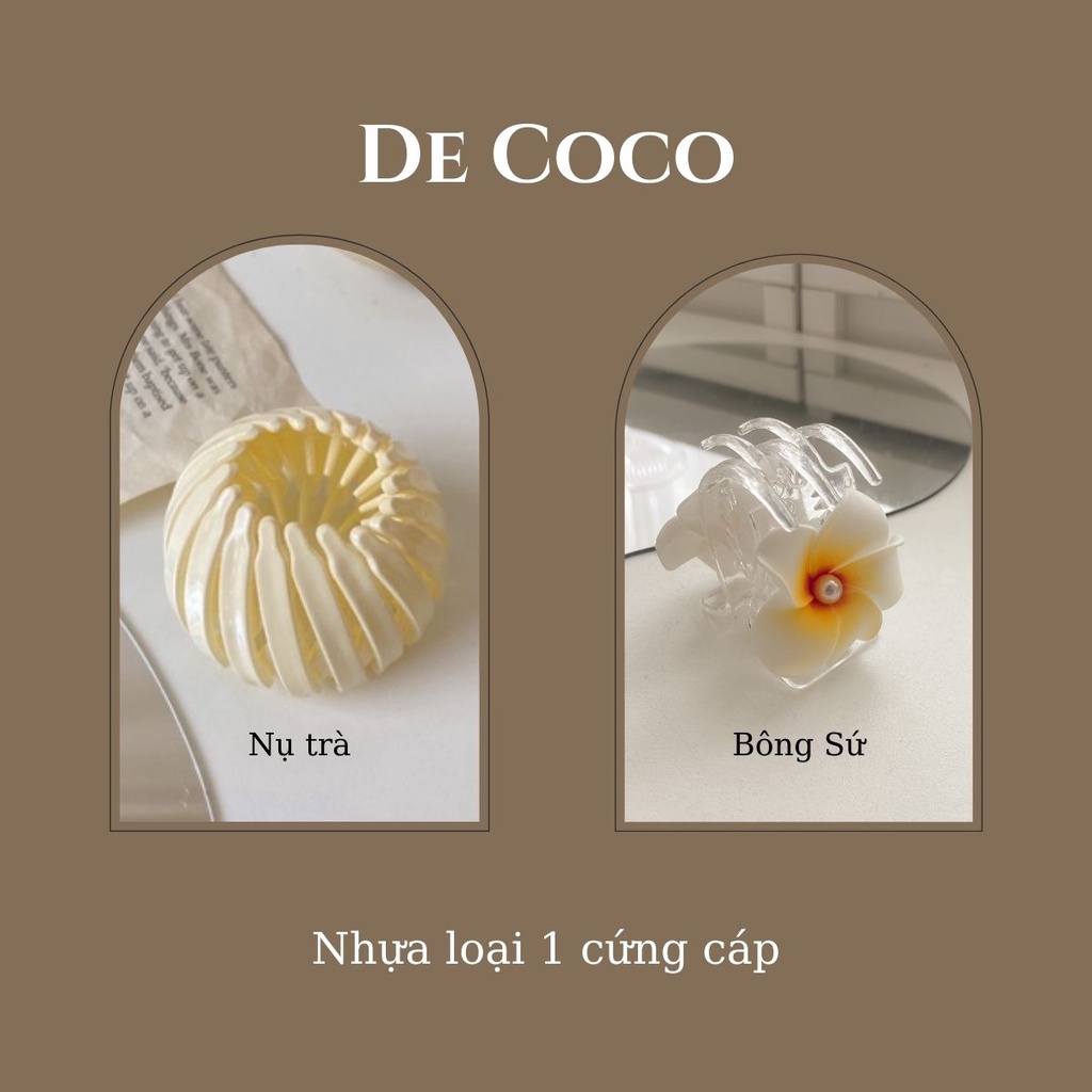 [Mã SKAMCLU8 giảm 10% cho đơn từ 100K] Búi tóc nụ hoa, chun buộc tóc hình nấm De Coco