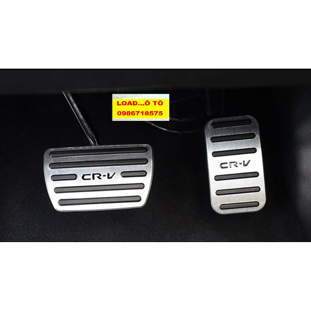 Bộ 2 ốp trang trí chân ga, Chân Phanh xe Honda CRV 2018-2021 Thời Trang Cao Cấp