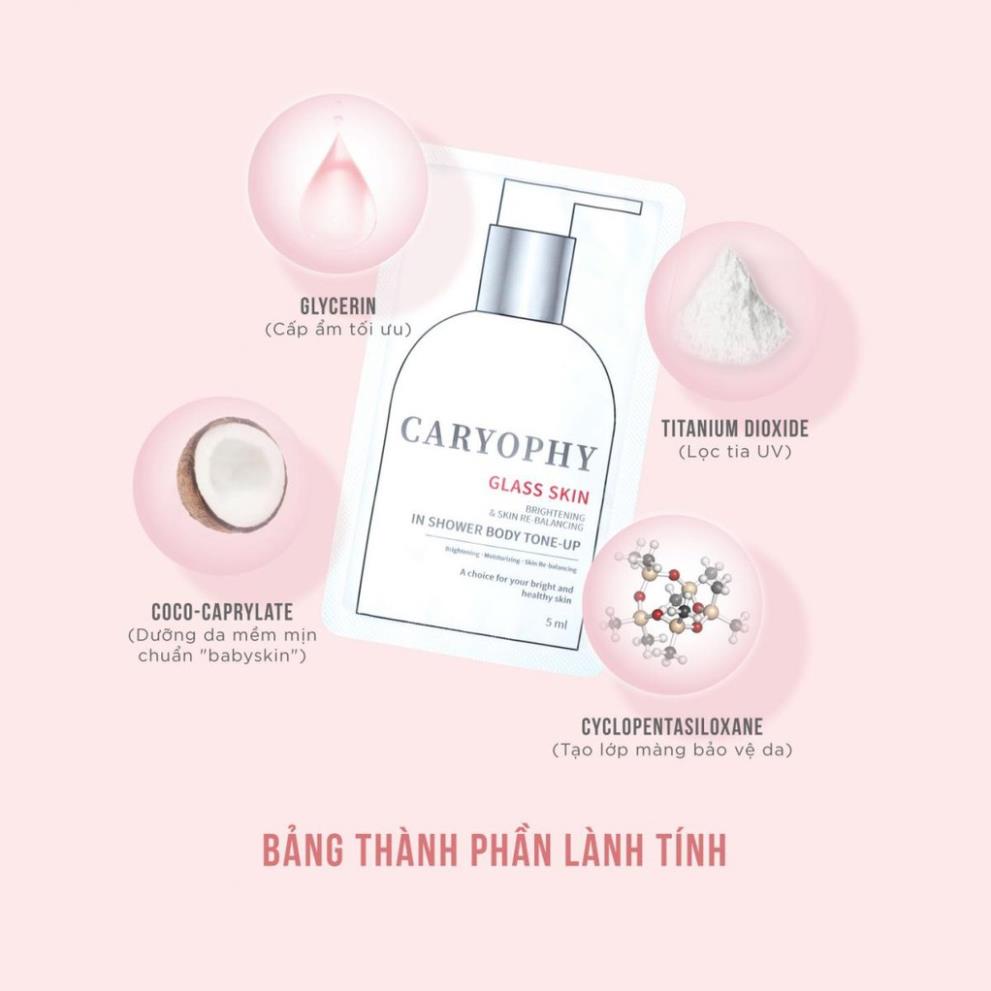 Kem Dưỡng CARYOPHY GLASS SKIN IN SHOWER BODY TONE-UP