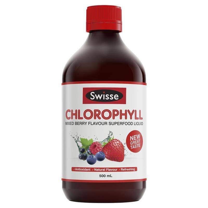 Nước diệp lục thanh lọc cơ thể Swisse Chlorophyll 500ml