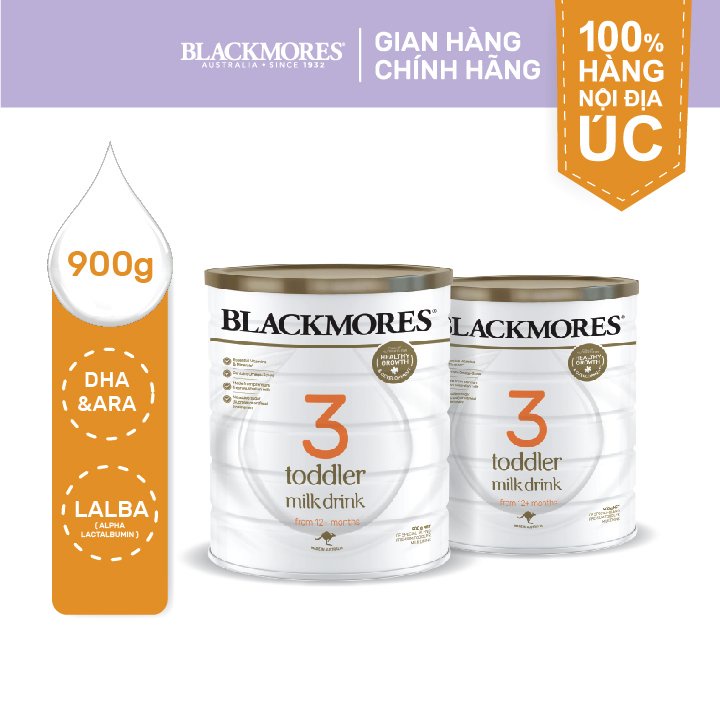 Combo 02 Hộp Sữa Toddler Milk Drink Blackmores 3 900g