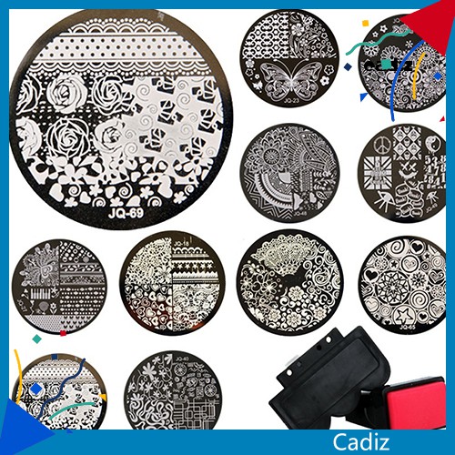 [Hàng mới về] Set Sản Phẩm 10 Khuôn Tạo Hình Trang Trí Móng Tay