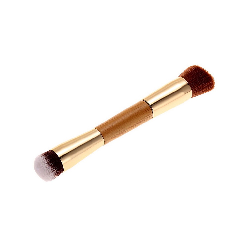 GDTIMA Trang điểm chất lượng cao bàn chải tre xử lý đôi đầu trang điểm bàn chải 1