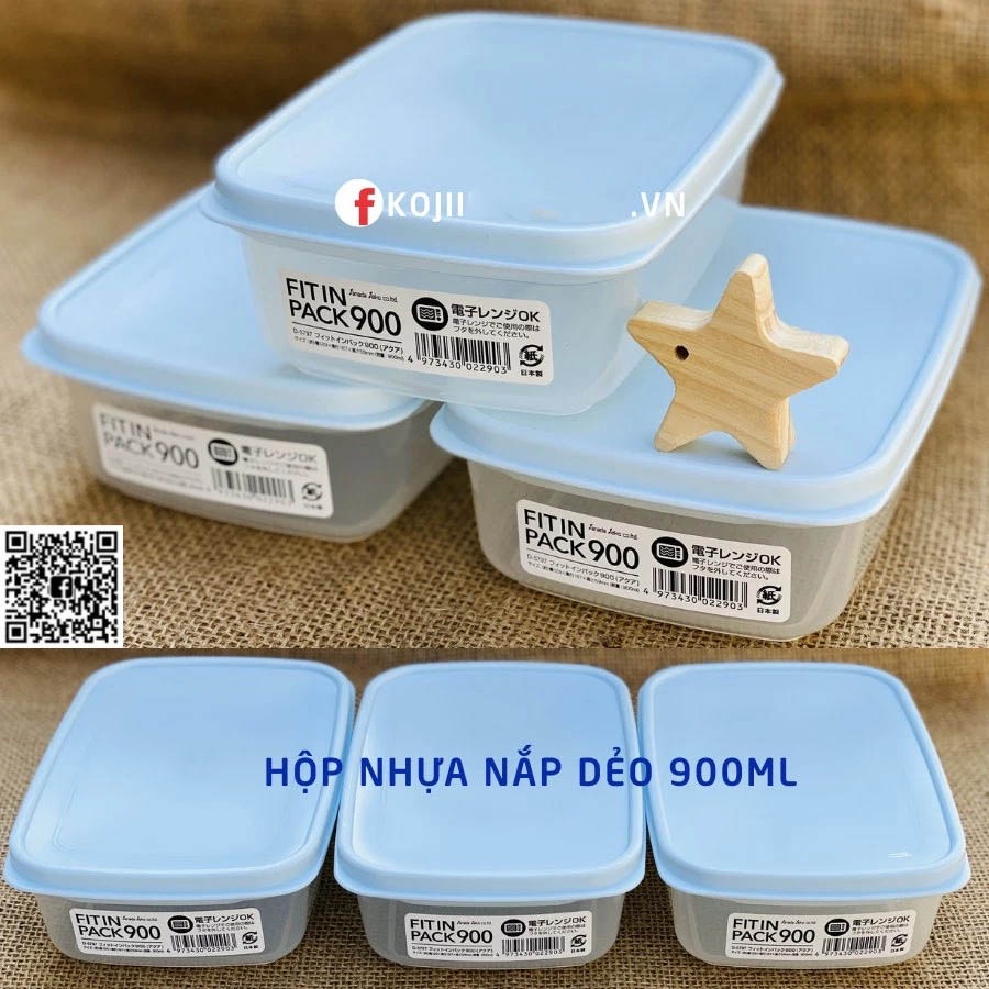 Set Hộp thực phẩm nắp dẻo SANADA Nhật Bản dùng lò vi sóng,tủ đông lạnh 2200ml,1350ml,900ml, 600ml,300ml,150ml