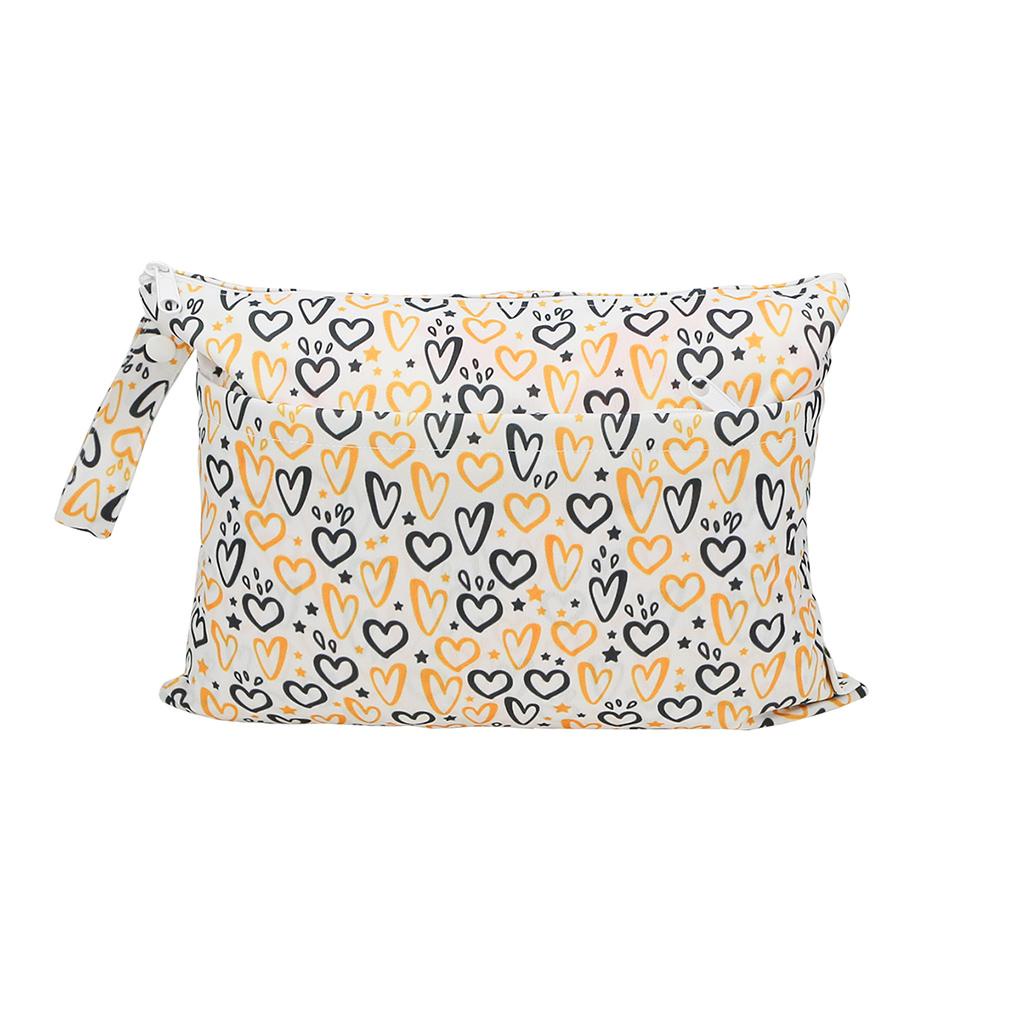 Bộ 3 Túi Đựng Tã Chất Liệu TPU Polyester Chống Thấm Nước Có Khóa Kéo Loại 1