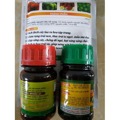 COMBO chăm sóc cây sứ thái mập thân to lá  - 100ml/chai