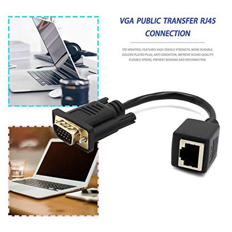 Dây Cáp Kết Nối vga Sang rj45 vga Cho Màn Hình Mạng vga dinghingxi1