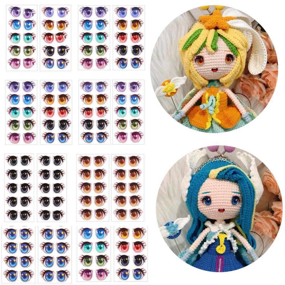 WONDER Bộ 10 Cặp Sticker Hoạt Hình Dễ Thương Trang Trí