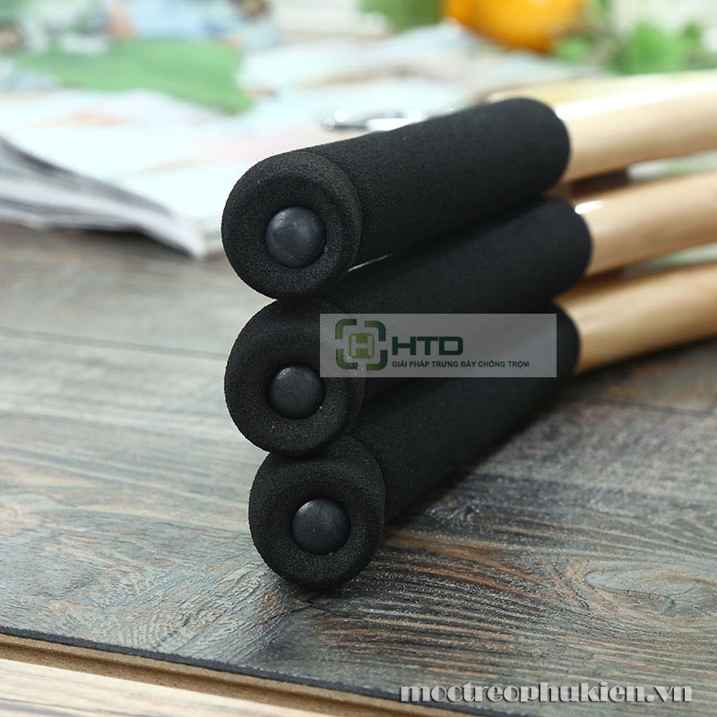 Móc gỗ treo váy áo có đệm MG-C003