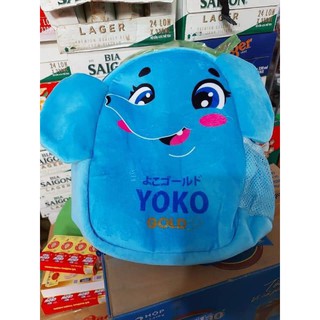 Balo vải nhung hình con voi Quà tặng từ sữa yoko