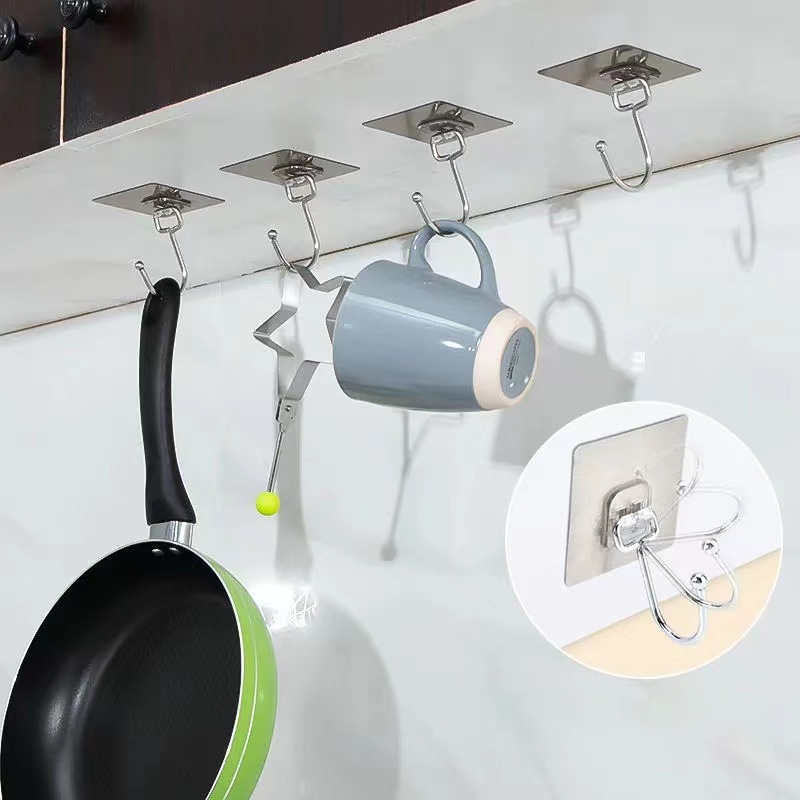 Móc Dán Tường Trong Suốt Không Để Lại Dấu Vết Chống Thấm Nước