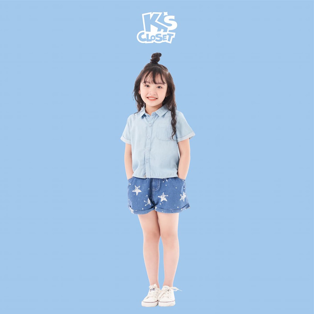 Áo Sơ Mi Denim Bé Gái (03 - 09 Tuổi) K's Closet K410NIS TMMN