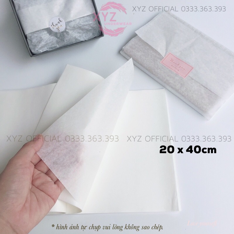 [Hoả Tốc] 100 tờ giấy pelure đẹp gói hàng, gói quần áo,giấy hút chống ẩm  kích thước 40x60cm,30x65cm,30x50cm và 20x40cm