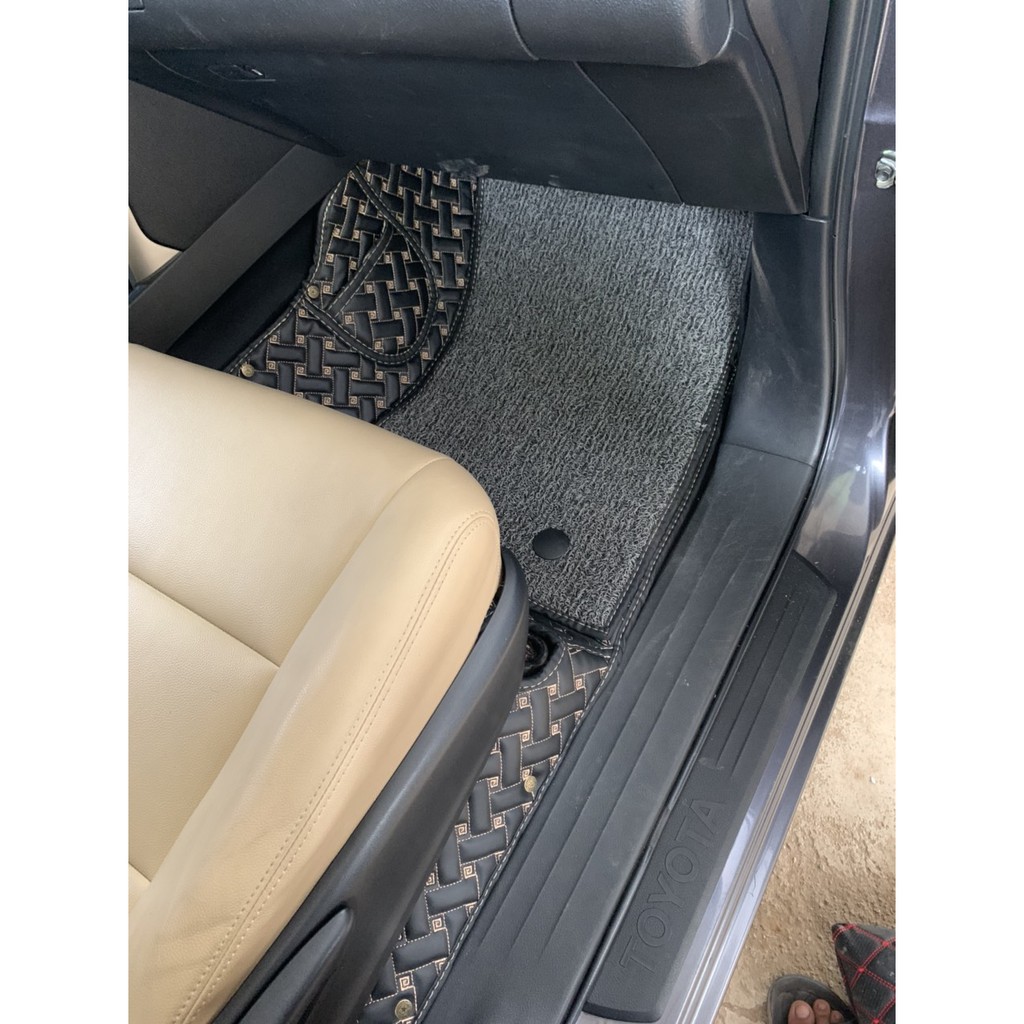 Thảm lót sàn ô tô 6D Toyota Innova  - Da PU cao cấp, Không mùi, Giảm 20% tiếng ồn