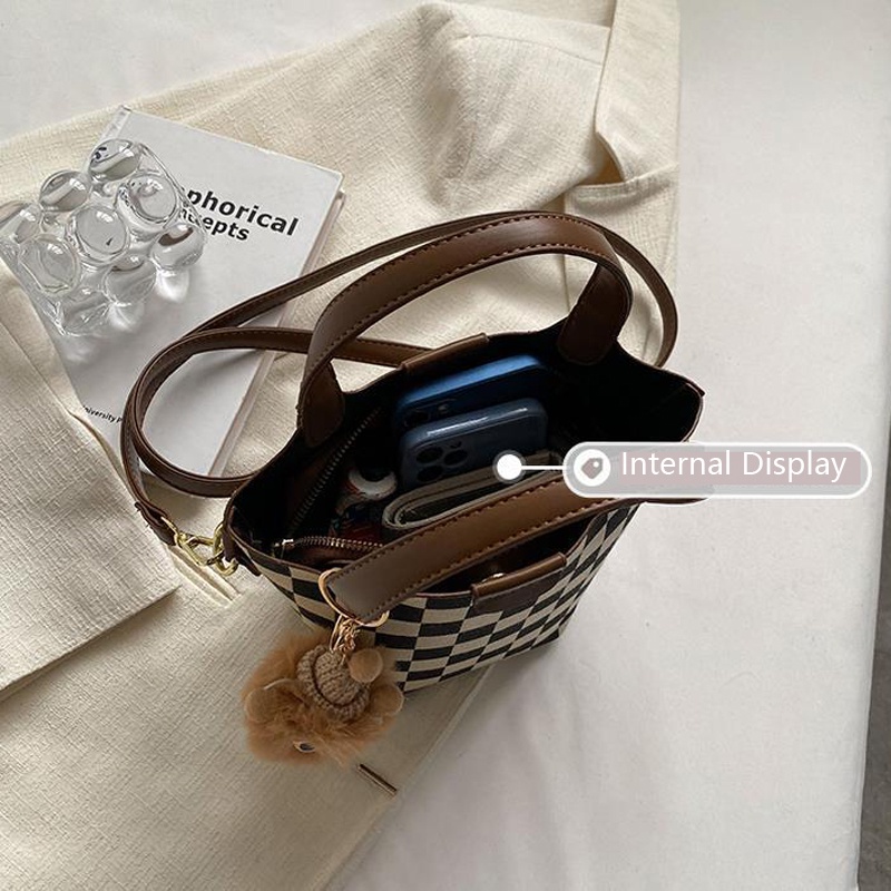 Túi đeo chéo IELGY kiểu dáng xô dễ phối đồ trẻ trung thời trang dành cho nữ