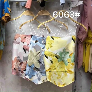 Áo yếm 2 dây lụa khăn hoa buộc nơ sau