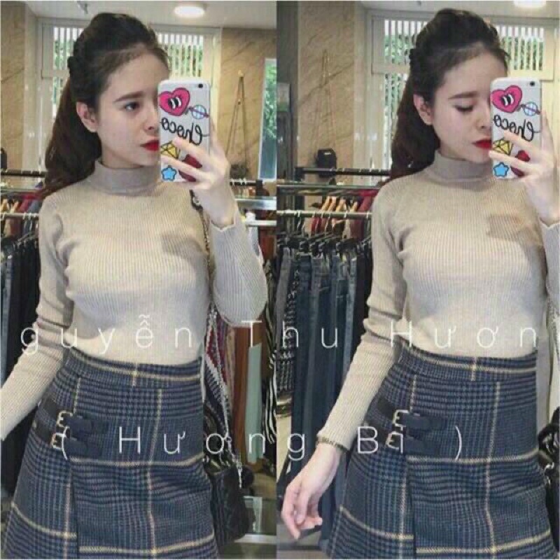 Áo len cổ 3p len tăm dày dặn co dãn full nhiều màu hàng đẹp | BigBuy360 - bigbuy360.vn