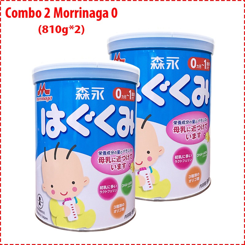 Combo 2 Morinaga 0 (810g*2) nội địa Nhật