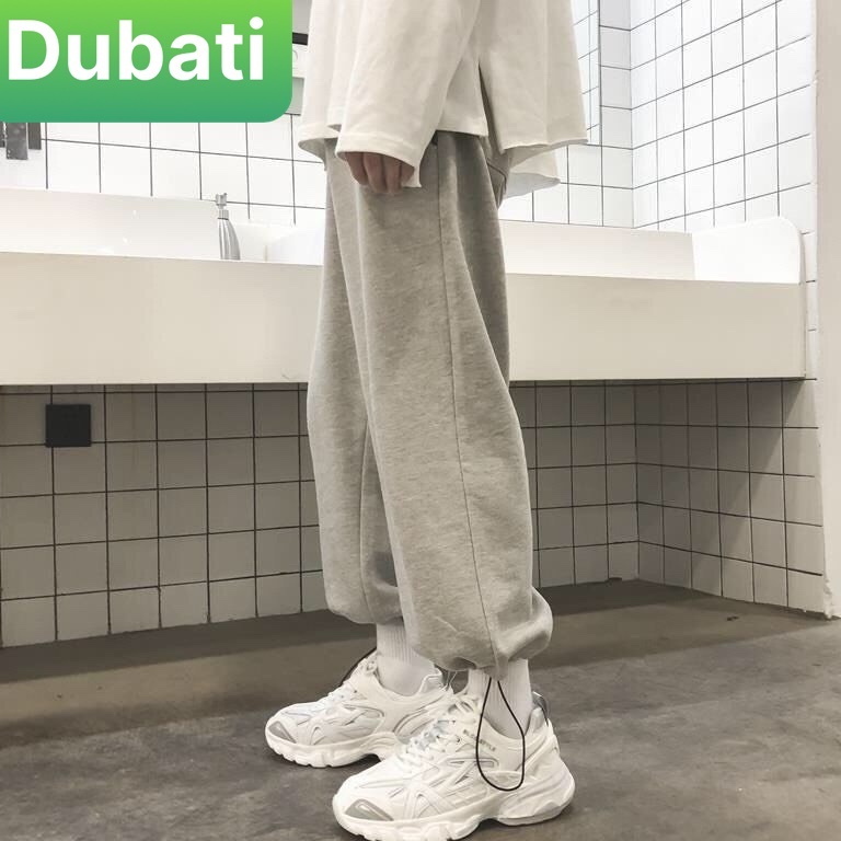 QUẦN JOGGER THỂ THAO NAM NỮ ỐNG BO HỌA TIẾT TRƠN PHONG CÁCH SÀNH ĐIỆU MỚI- DUBATI FASHION