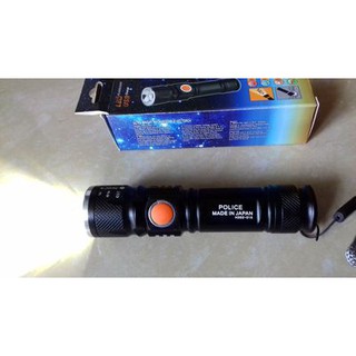 ĐÈN PIN POLICE  CỔNG SẠC USB 515