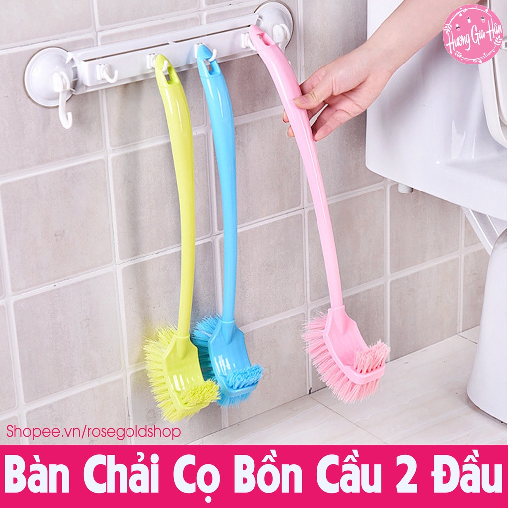 Bàn Chải Cọ Bồn Cầu 2 Đầu Tiện Dụng, Giúp Chị Em Tiết Kiệm Thời Gian Hơn