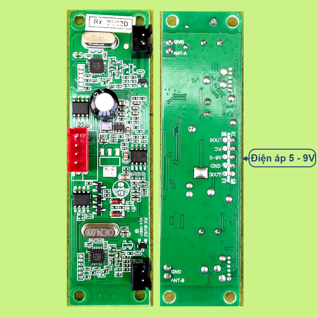 Micro không dây đôi UHF CHỐNG HÚ cao cấp loa kéo - SET được tần số - nhôm nguyên khối - tầm bắt sóng xa, micro loa kéo